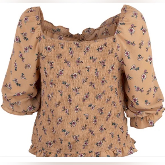 Zenobia FLORAL RUFFLE BLOUSE - Picture 3 of 10